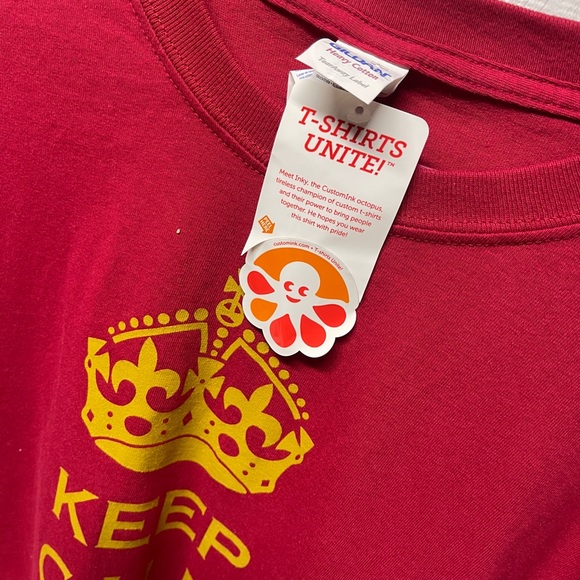 Red Keep calm and put it on the backlog shirt 3X - Picture 6 of 6